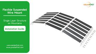 Flexible Suspended Wire Mount - Single Layer Structureon Mountains