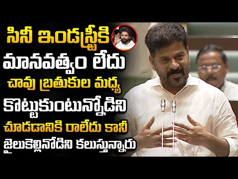 సినీ ఇండస్ట్రీకి మానవత్వం లేదు | CM Revanth Reddy Sensational Comments On Film Industry In Assembly