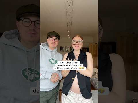 Mon fiancé anglais, prononce des prénoms français #couplecomedy #bilíngue #apprendrelanglais