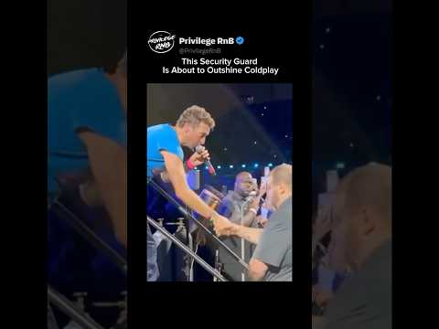 Coldplay Brings Security on Stage and He Steals the Show
