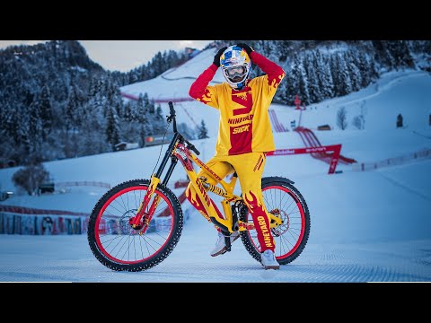 Riding a Bike down the most extreme Ski Slope: The Streif