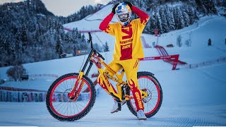 Riding a Bike down the most extreme Ski Slope: The Streif