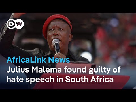 YouTube video thumbnail: SA Opposition Leader Julius Malema Guilty of Hate Speech + Tanzania Kicks off Election Campaigns
