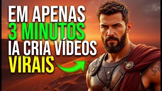 Essa IA Cria Vídeos Virais Prontos em Apenas 3 Minutos - Sem Precisar Editar