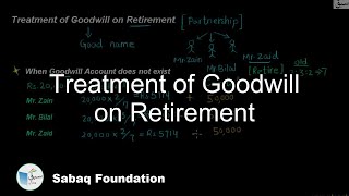 Treatment of Goodwill on Retirement