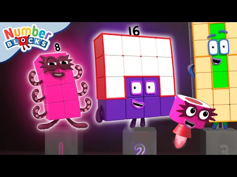Divertidas Formas Geométricas y Números 🟩🟡🟥 | 2D vs 3D | Numberblocks en Español