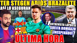 💥¡QUIEREN QUITARLE la CAPITANÍA a TER STEGEN! ASEGURAN ENFADO del BARÇA - LAPORTA SUELTA el BOMBAZO!