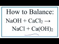 Balancing Chemical Equations Concepts