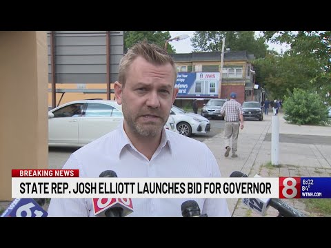 YouTube video thumbnail: Democratic State Representative for Hamden Launches bid for Connecticut Governor