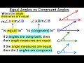 Understanding Congruent and Equal Angles