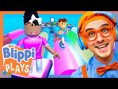 Blippi and Meekah Play 'Teamwork Puzzles' on Roblox! - PART 1! | Blippi Plays Roblox!