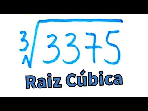 COMO CALCULAR a Raiz Cúbica de 3375?