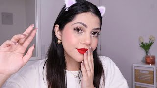 ASMR besitos & spit painting rápido | te toco la carita (mouth sounds) | Dámaris ASMR♡