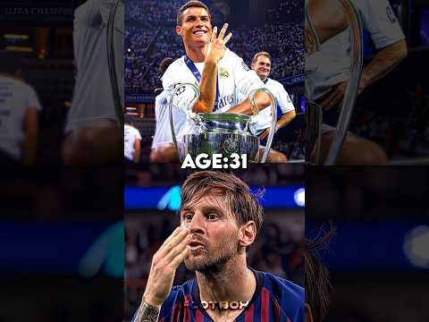 Messi vs ronaldo in every age 🐐🥶