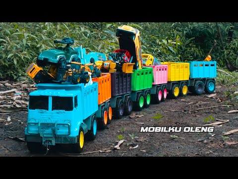 RC TRACTORS, MEGA RC TRUCKS, RC MACHINES COLLECTION!! EXCAVATOR LESU ET30H, KABOLITE K350-200 DIGGER