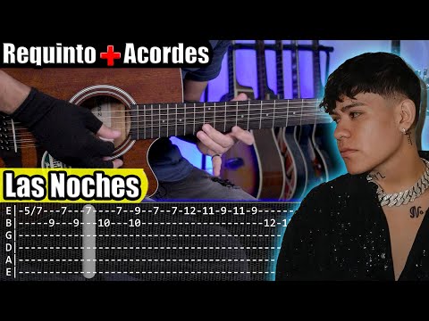 Las Noches - Junior H - Requinto + Acordes | TABS | Tutorial Guitarra