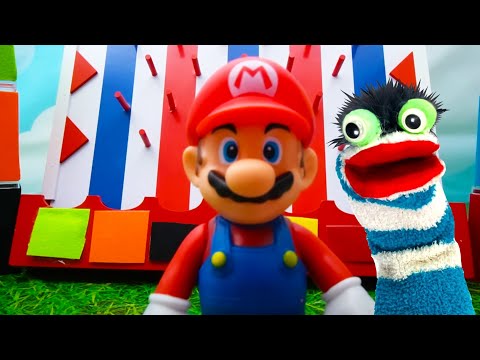 Fizzy y Super Mario Bro's Juegan El Juego De Discos | Videos Graciosos Para Niños