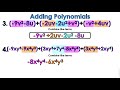 Adding and Subtracting Polynomials Explained