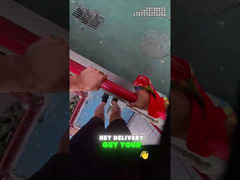 After every possible hardship, the takeout has finally been delivered! 🥡💪🎉#funny#funnyvideos