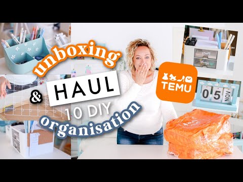 HAUL TEMU : UNBOXING + 10 DIY ORGANISATION