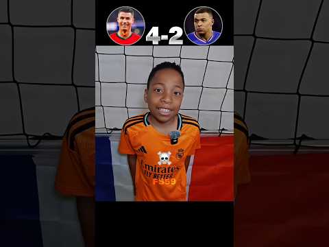 Ronaldo Jr vs Mbappe Jr🔥☠️ #footballshorts #football #shorts