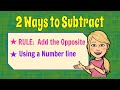Subtracting Negative Numbers Techniques