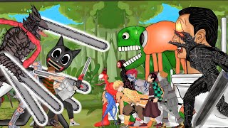 SKIBIDI Toilet, Garten Of BanBan, Berserk Armor, Demon Slayer Vs Chainsaw Devil, Cartoon Cat, Uber