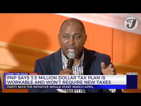 YouTube video thumbnail: PNP Says 3.5 Million Dollar Tax Plan is Workable and won't Require New Taxes