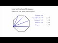 Interior Angles and Triangles in Polygons