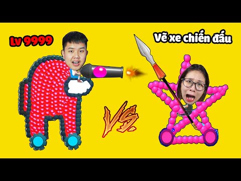 Vẽ siêu xe mạnh nhất để chiến đấu với nhau xem ai chiến thắng trong Draw Joust