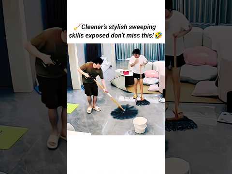 🧹Cleaner’s fancy cleaning skills 🤣🤣 #shorts #song