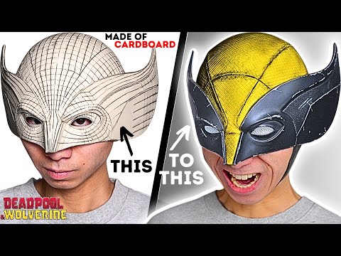 Making The PERFECT WOLVERINE Mask... Out Of Cardboard