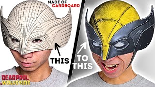 Making The PERFECT WOLVERINE Mask... Out Of Cardboard