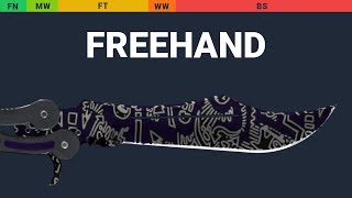 Butterfly Knife Freehand Wear Preview