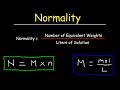Understanding Normality in Chemistry