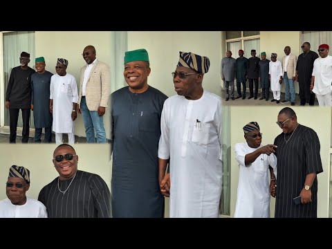 Emeka Ihedioha, Vintage Interior & Others Visit Former President Olusegun Obasanjo