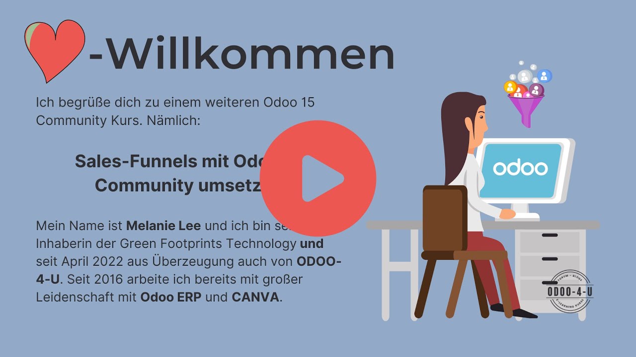 Wie erstellt man einen Sales Funnel mit Odoo 15 Community? | 21.04.2022

Wie erstelle ich einen Sales-Funnel mit Odoo? Du möchtest einen Sales-Funnel für dein Business nutzen? Ein mächtiges ...
