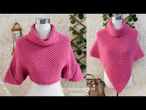 Easy Crochet Convert any Poncho to a Crochet Crop Top Nanno Idea