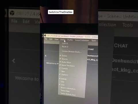 How to add chat to OBS✅ My twitch: TheOneVex #shorts #tiktok #fyp #tips #stream #twitch #obsstudio ￼