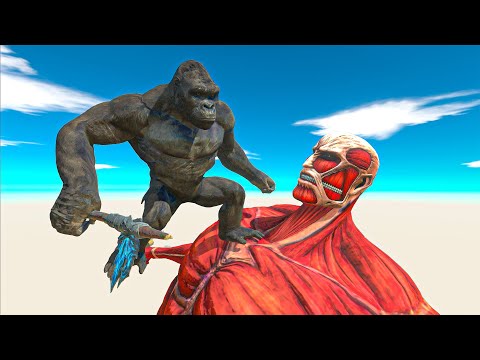 KING KONG VS. Big and Little Size Units - Animal Revolt Battle Simulator