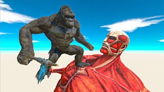 KING KONG VS. Big and Little Size Units - Animal Revolt Battle Simulator
