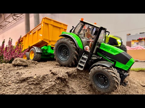 Best RC Tractors: Claas, Deutz Fahr – Extreme Driving and Work RC-Traktormodelle bei der Arbeit