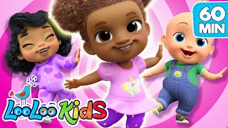 Spin Spin Spin | LooLoo Kids Songs for Babies | 1 Hour Fun and Learning Rhymes