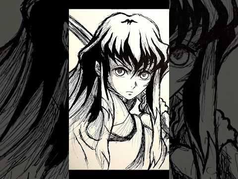 How to draw Muichiro Tokito #shorts #misthashira #demonslayer #art #drawing #muichirotokito #anime