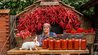 🌶️ Red Pepper Season in the Village — Homemade Hot Sauce...