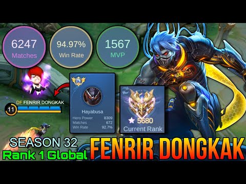 5,680+ Mythical Immortal Hayabusa 92% Win Rate - Top 1 Player S32 by FENRIR DONGKAK - Mobile Legends