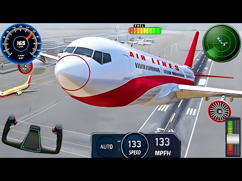 Real Flight Airplane City Pilot Simulator - Plane Boeing Emergency Landing - Android Gameplay