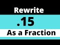 Converting Decimals to Fractions