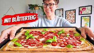 🍅 Tomatenkuchen mit Blätterteig – einfach, schnell & unglaublich lecker!