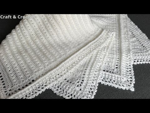 How to make a very easy and fast Blanket tutorial for beginners / Craft & Crochet baby blanket 3901